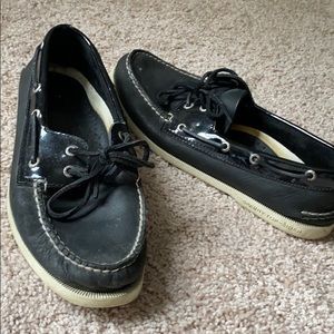 Black Sperry loafer Topsider